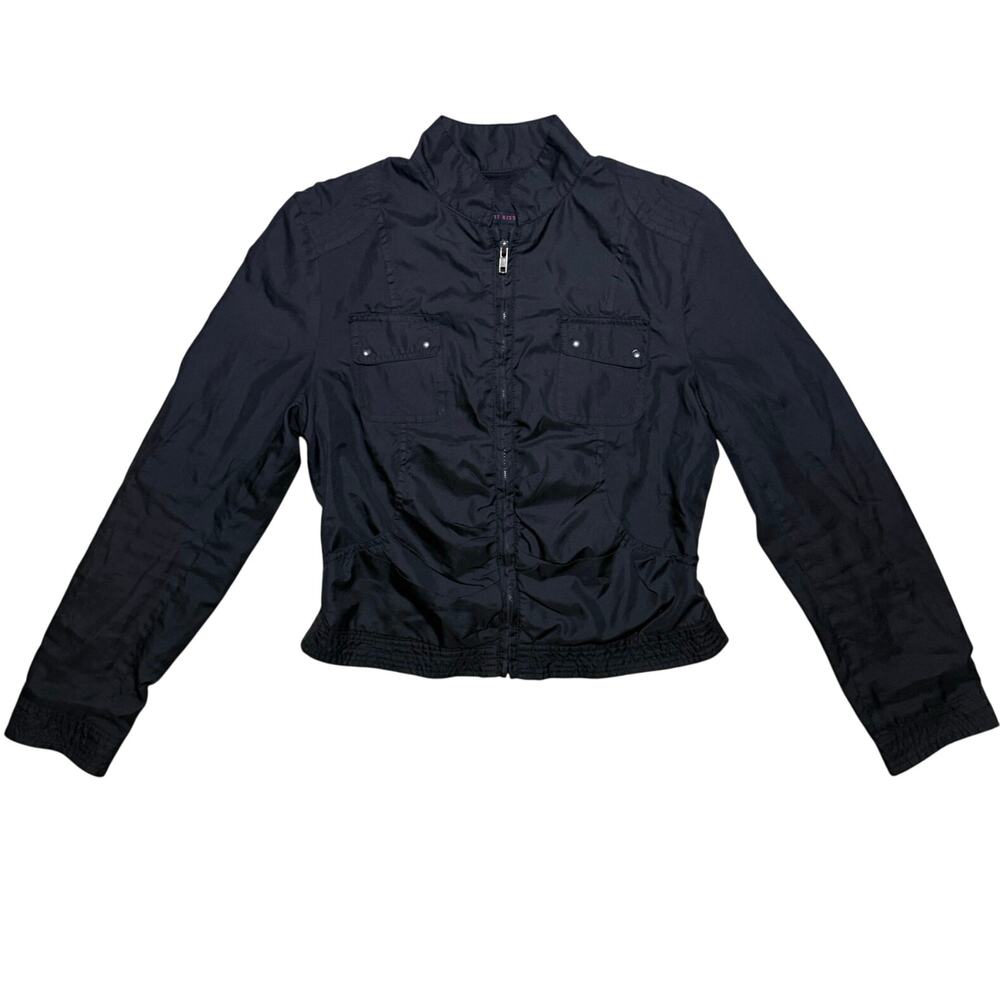 Last Kiss Jacket OOAK Bomber Jacket Upcycled Juniors Size Medium